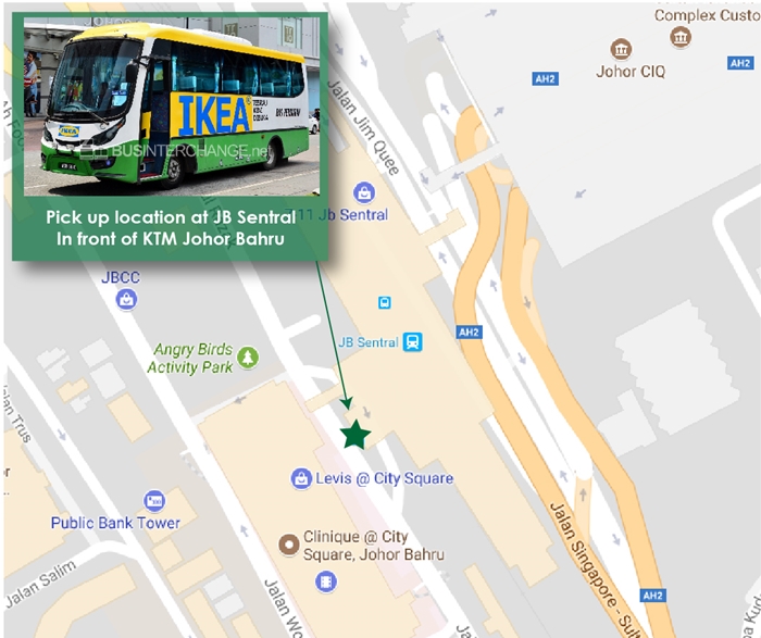 Boarding Location for IKEA Tebrau shuttle bus at JB Sentral Boarding Location for IKEA Tebrau shuttle bus at JB Sentral